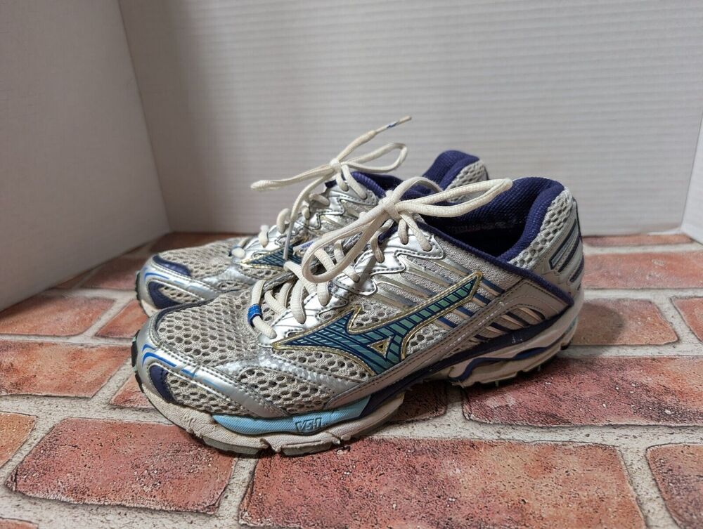 Mizuno Wave Nirvana 7 Women's Running Women's Shoes Sneakers Size 8 Gray Blue